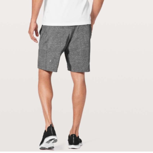 Lululemon T.H.E. Short Linerless Heathered Texture Printed Grey size Large - Picture 2 of 14